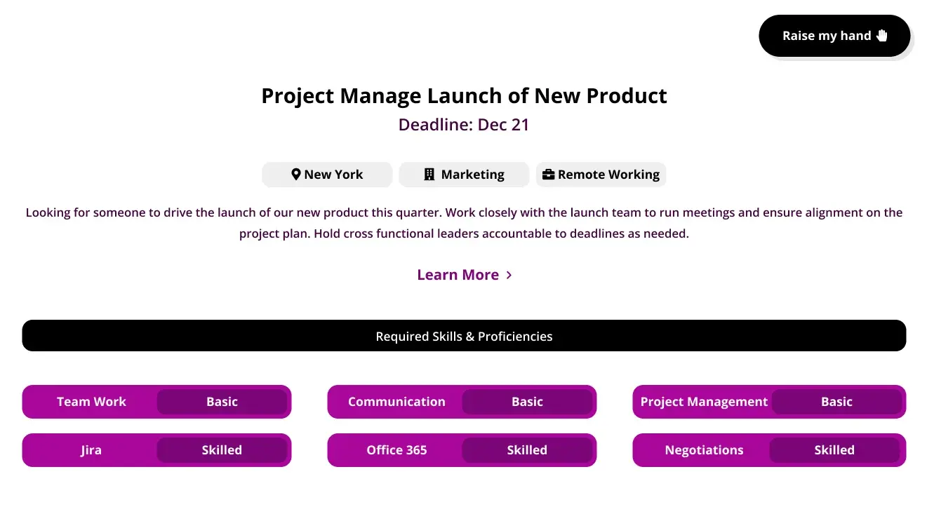 Project Manage New Product