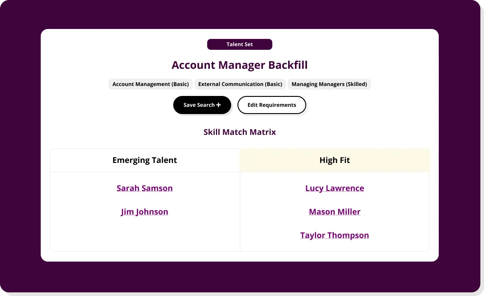 Account Manager Backfill