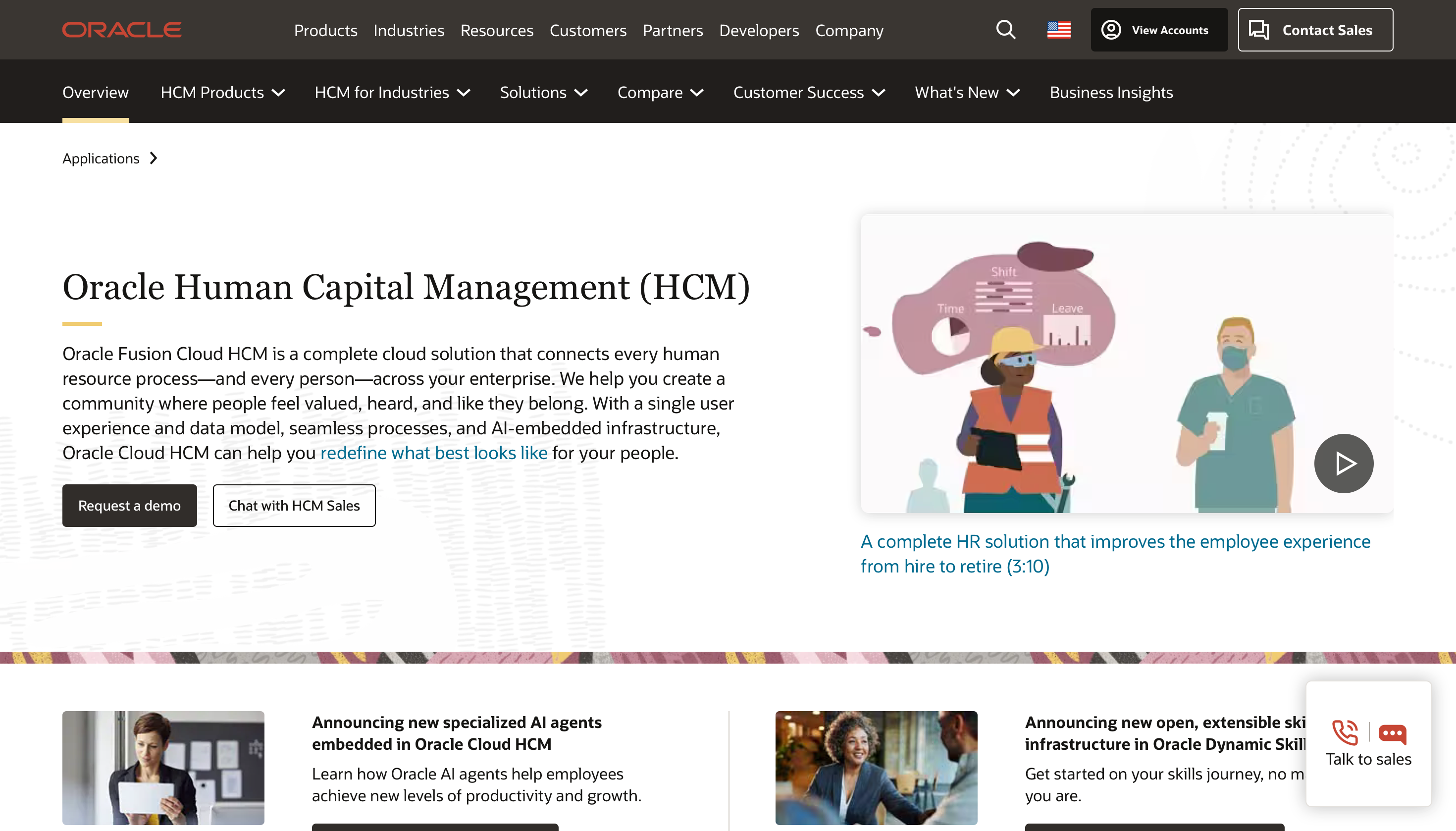 human capital management software for hr operations and employee records