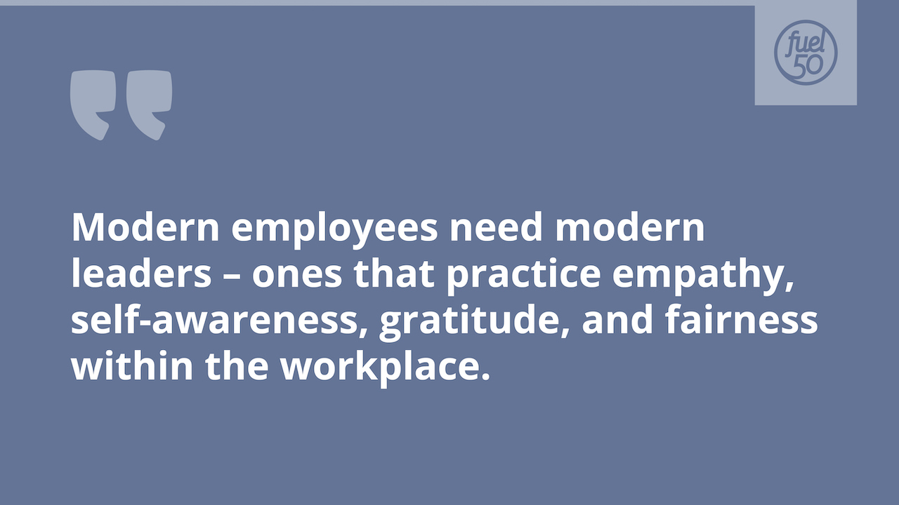 Quote about modern employees needing modern leaders