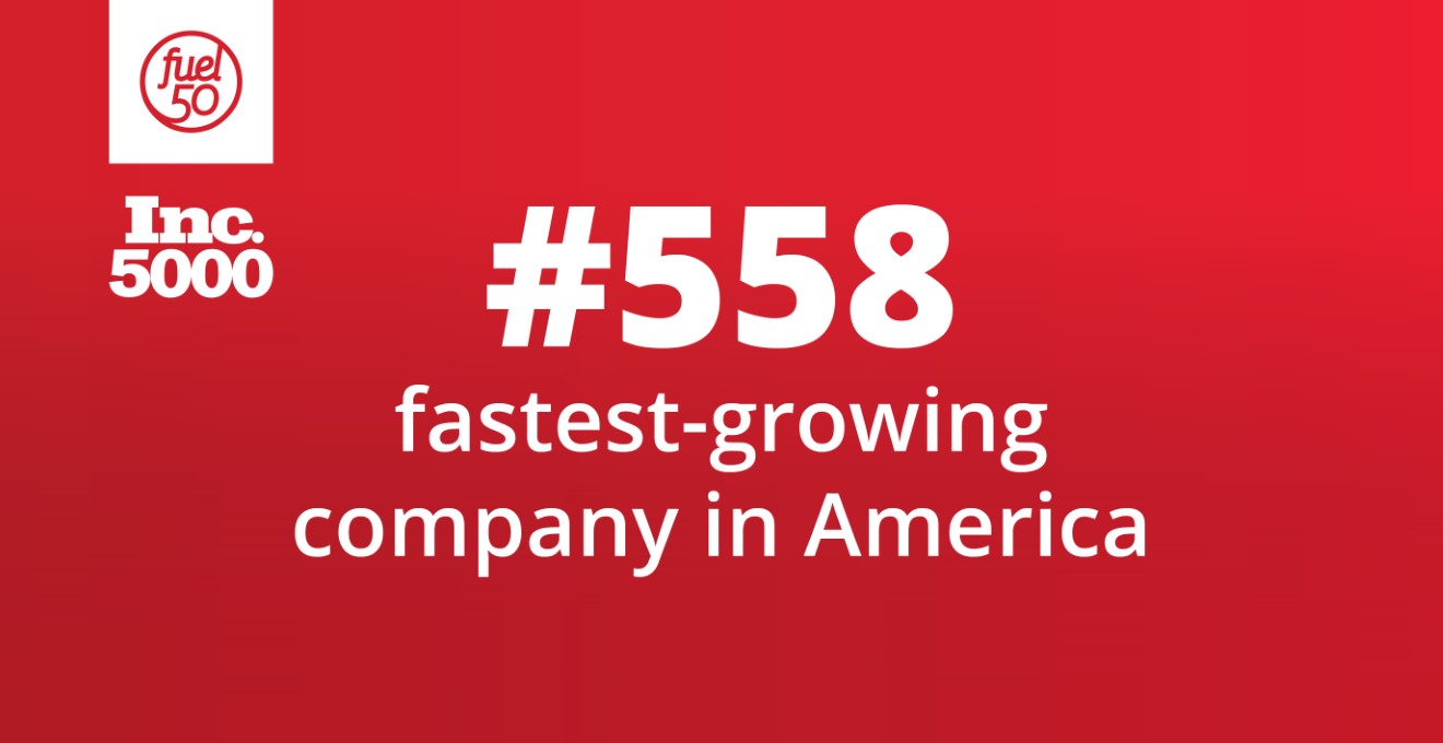 Inc. 5000 #558 fastest-growing company in America