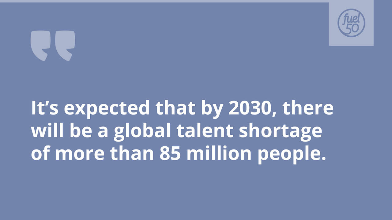 Quote about the global talent shortage