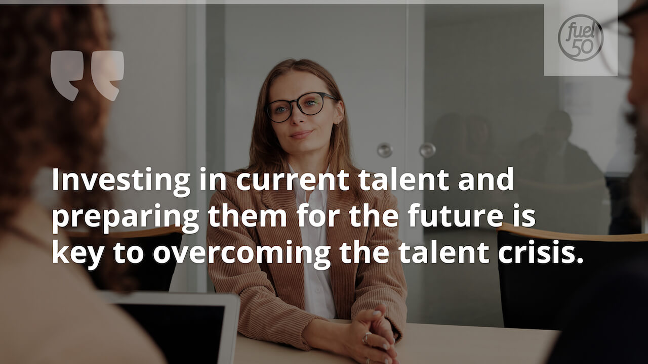 Quote about overcoming the talent crisis