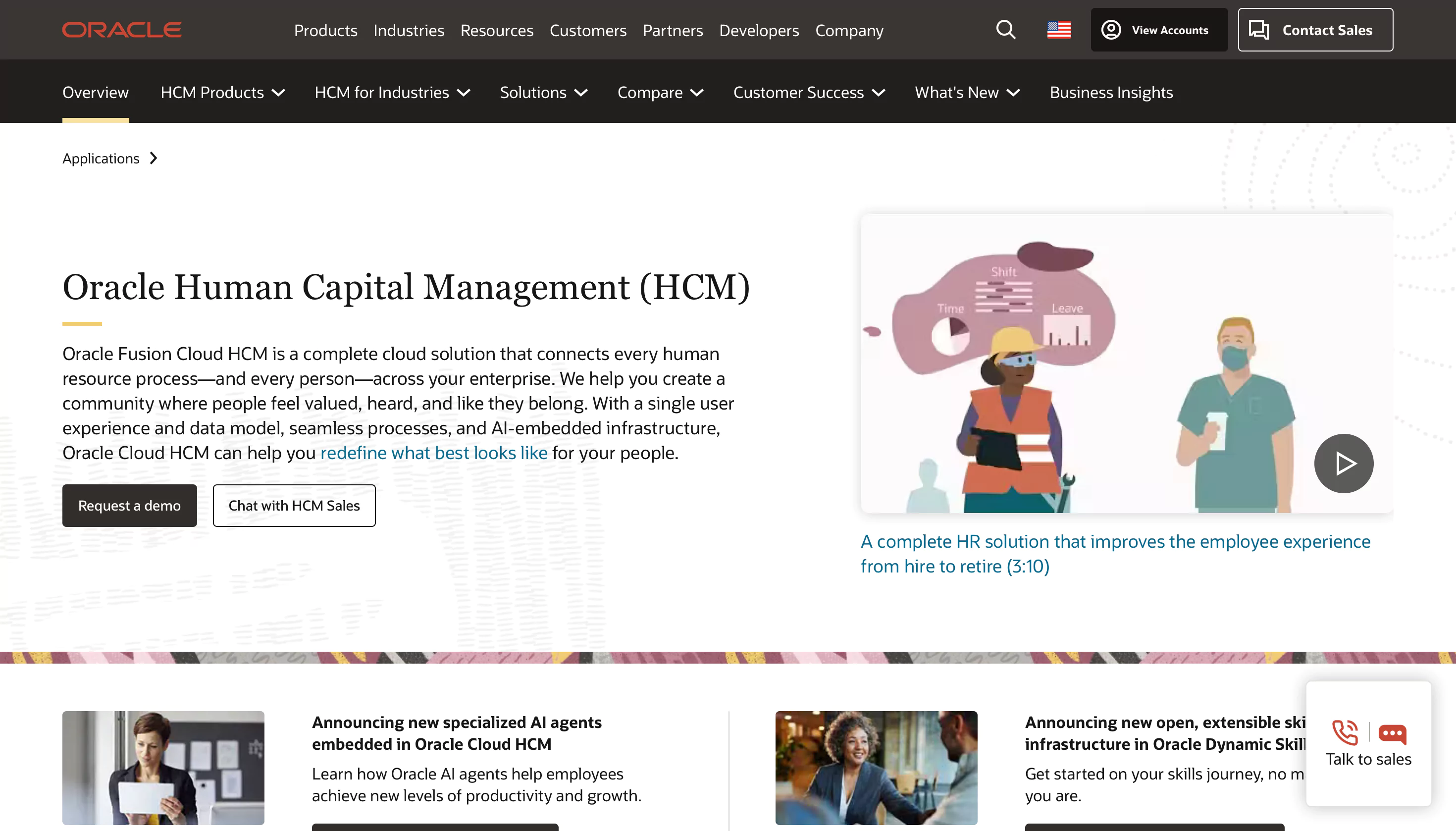 human capital management software for hr operations and employee records