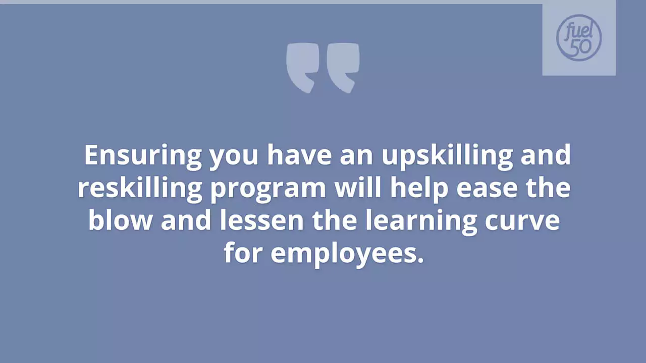 Quote on upskilling and reskilling